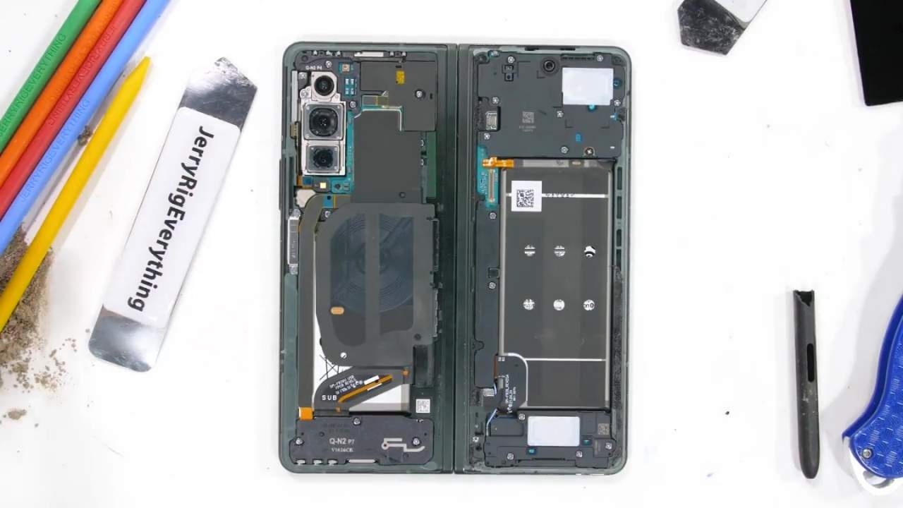 Galaxy Z Fold 3 teardown videos reveal water resistance secrets